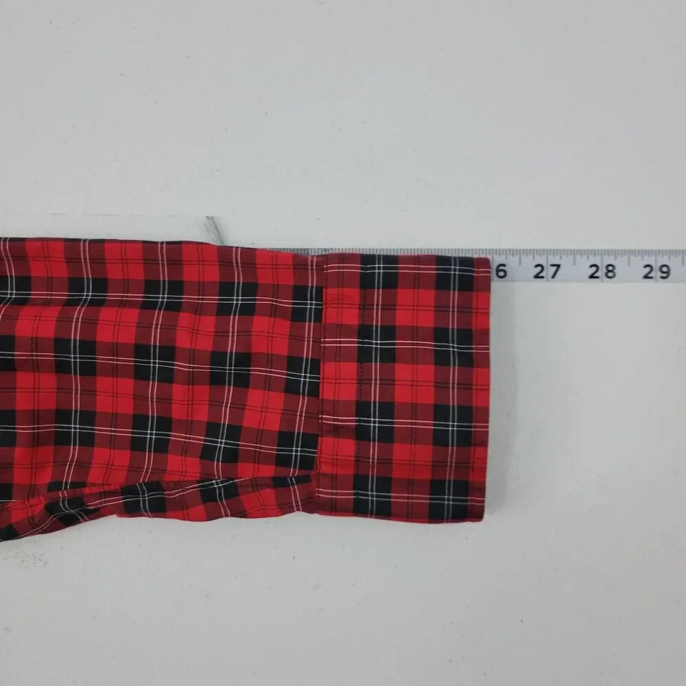 J.Crew Ludlow 120's 2 play dress shirt‎ button down men red plaid M 2330